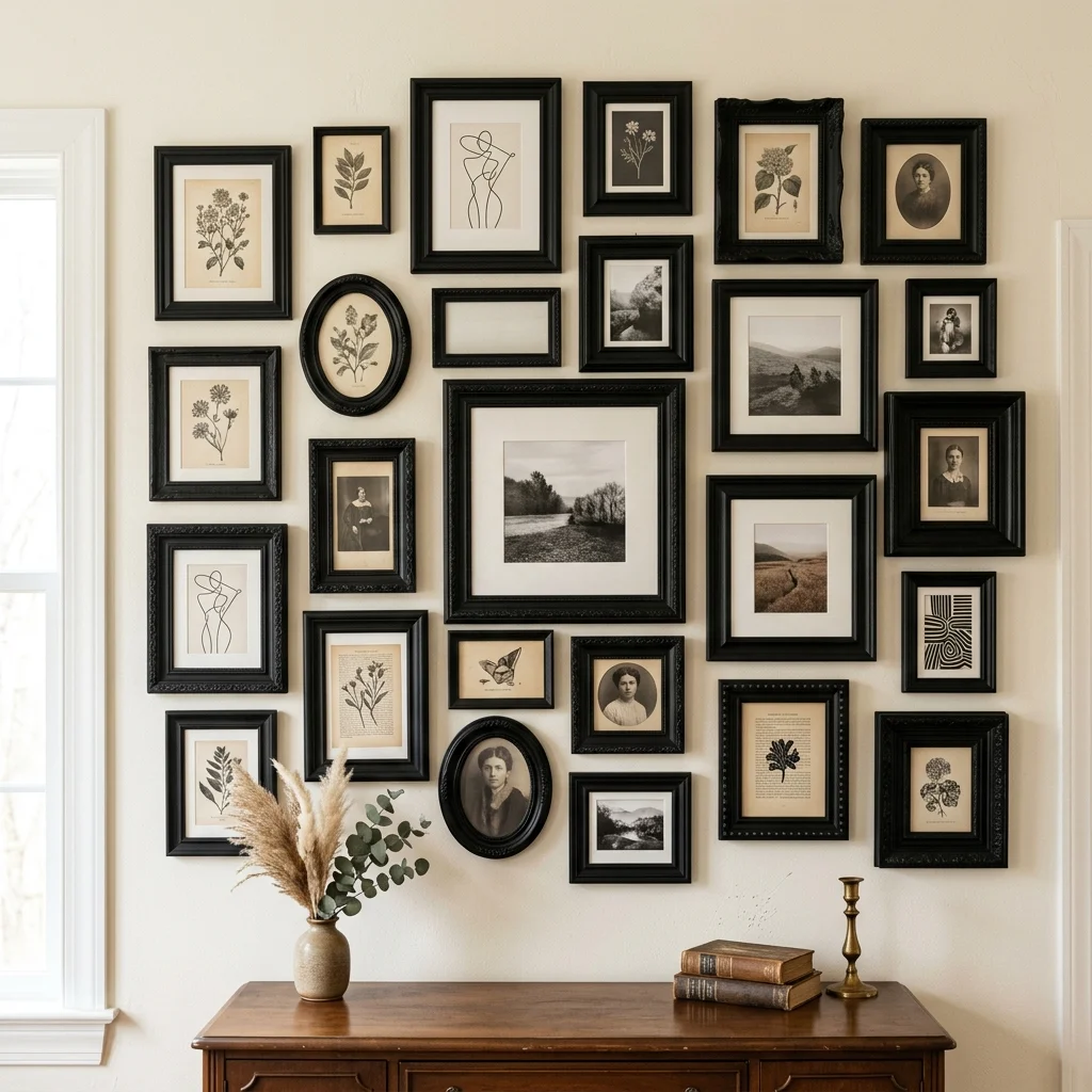5. Thrifted Frames Spray-Painted to Match