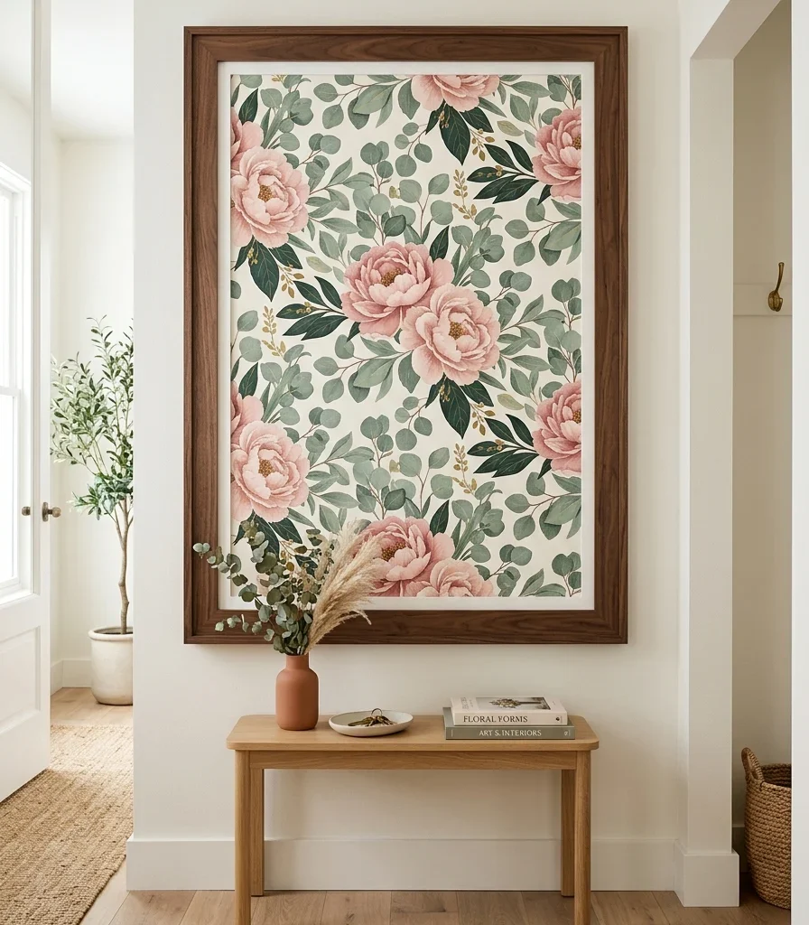 5. Wallpapering a Single Framed Panel Instead of a Full Wall
