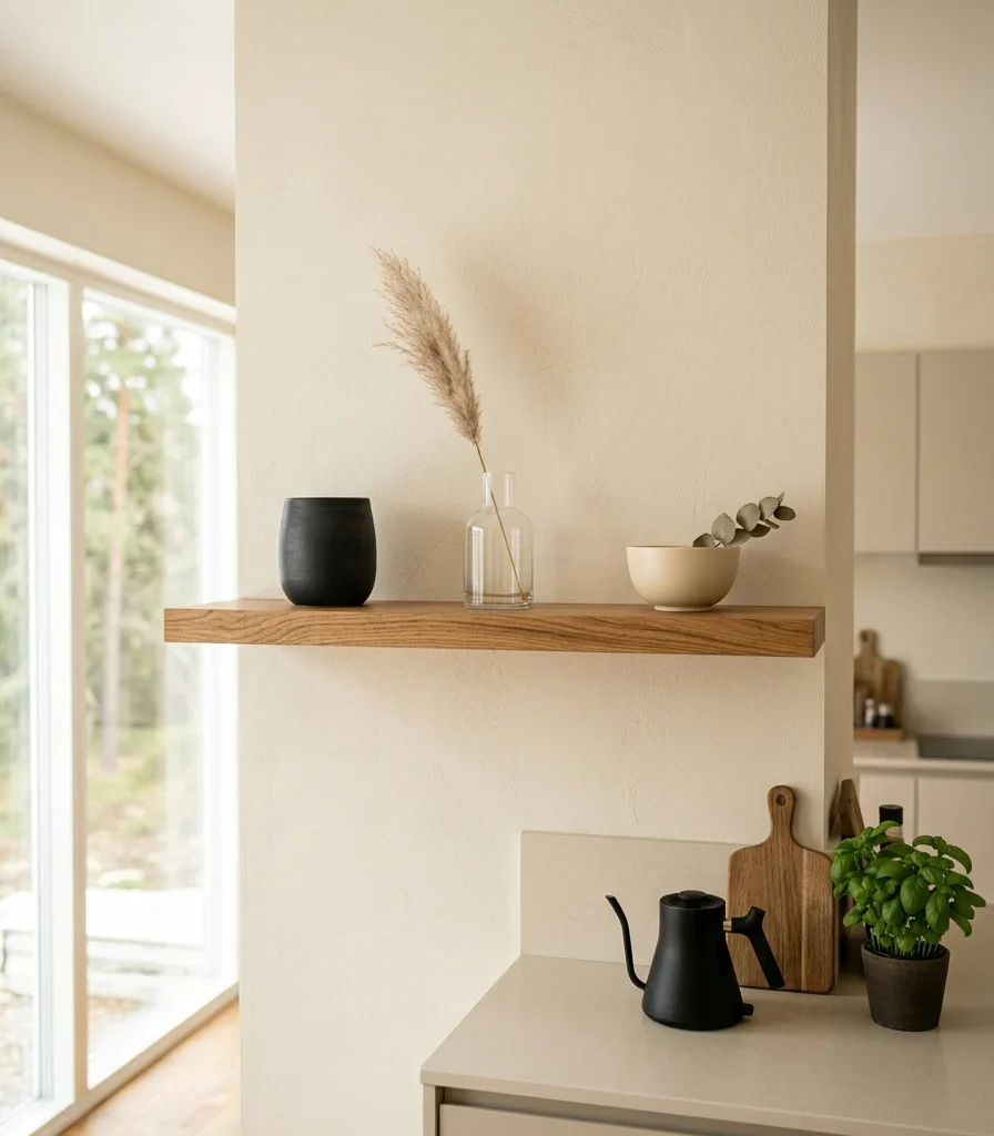 6. Curate an Open Shelf With Exactly Three Objects