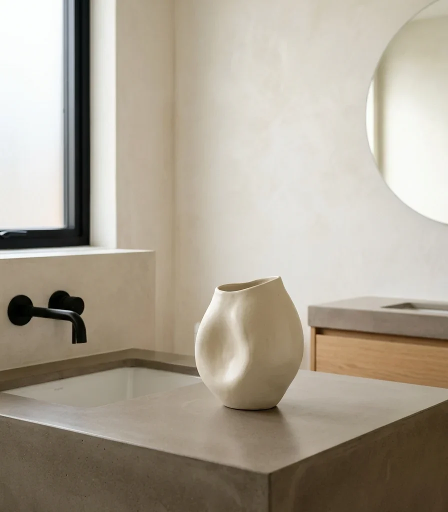 6. Style With a Single Sculptural Ceramic Vessel
