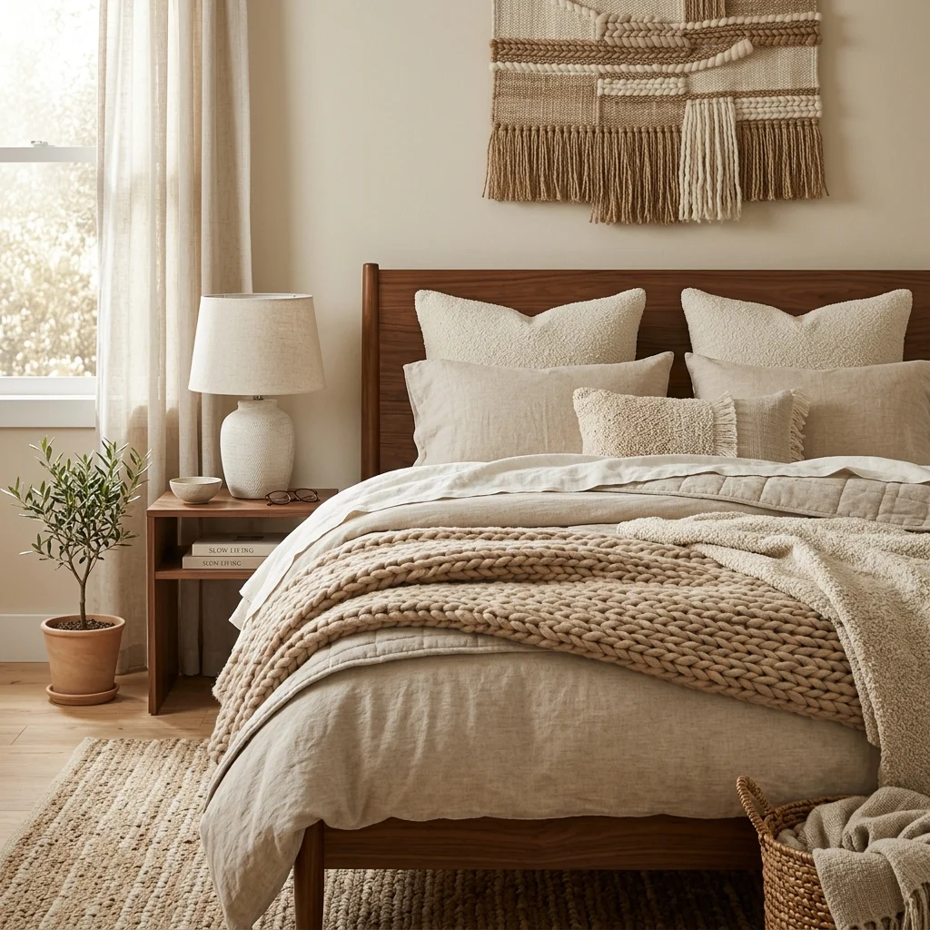 7. Boucle and Textured Weaves Layered Together