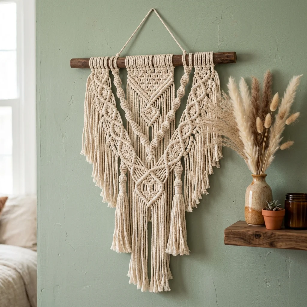 7. DIY Macrame Wall Hanging