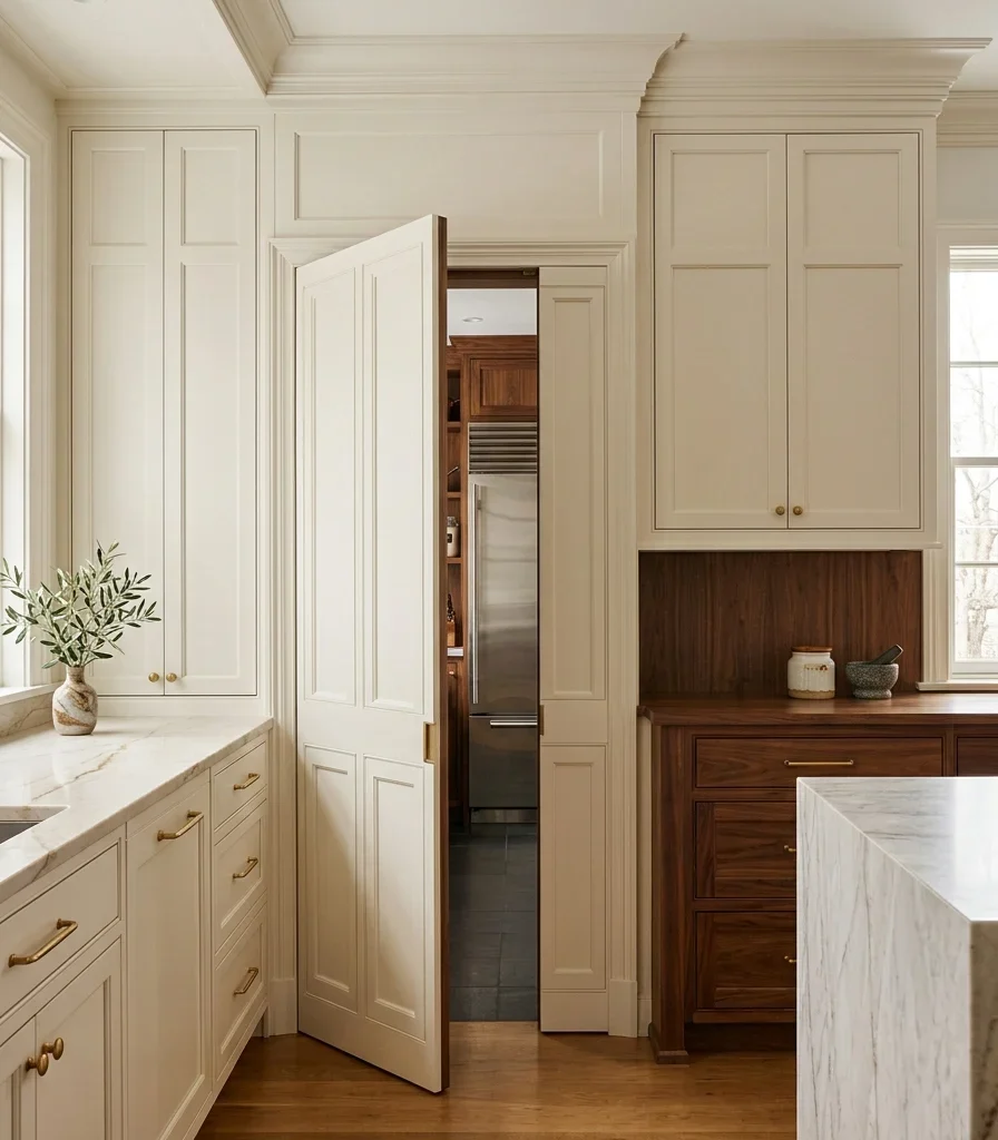 8. Add a Second Prep Kitchen Behind a Hidden Door