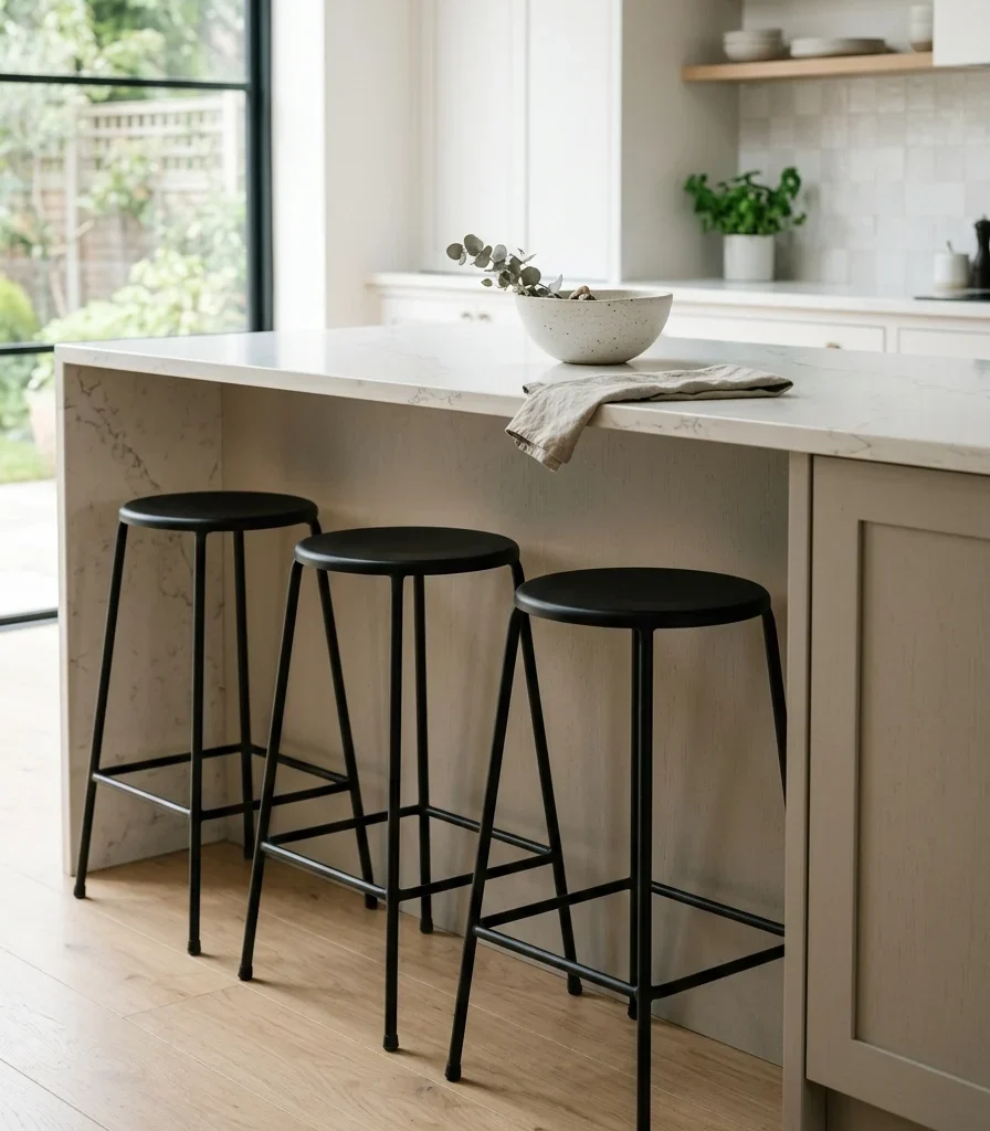 8. Choose Slim Profile Bar Stools With No Bulk