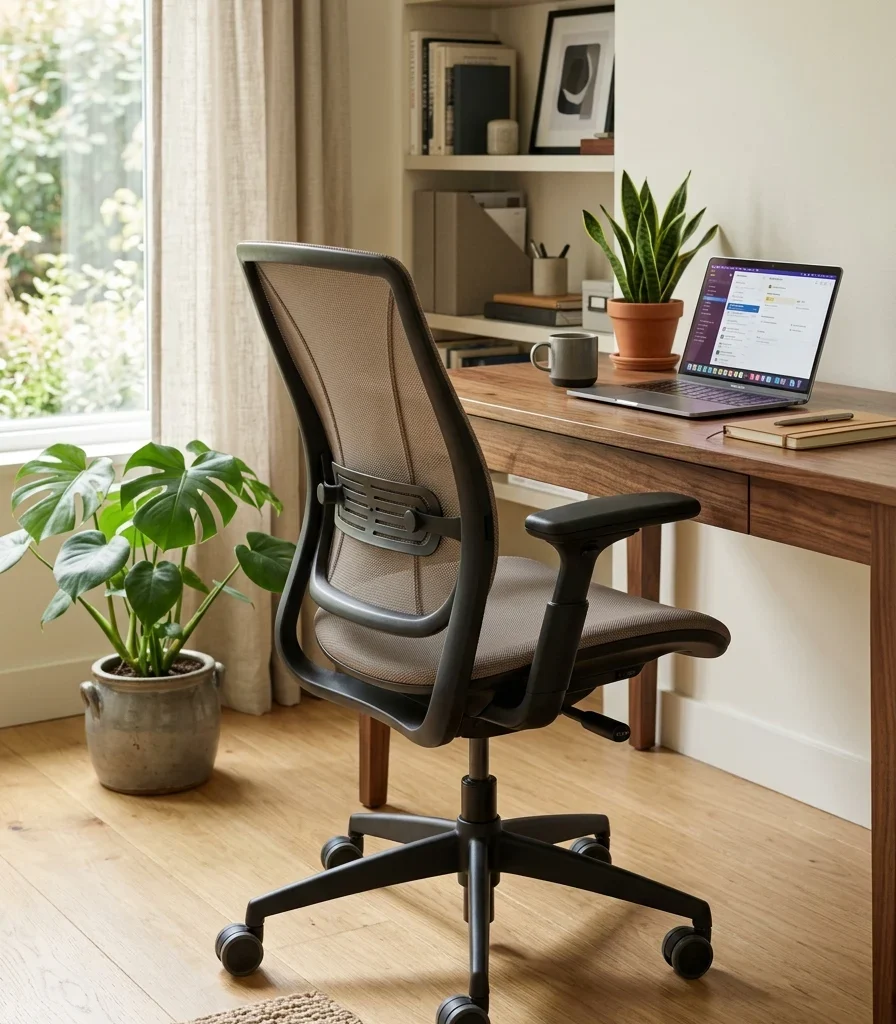 8. Choose an Ergonomic Chair Scaled to the Desk