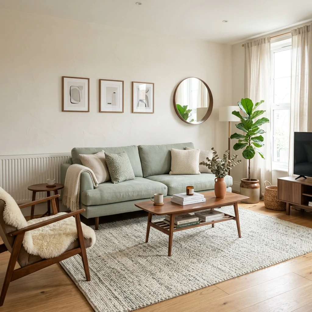 8. Float Furniture Away From Walls for Free
