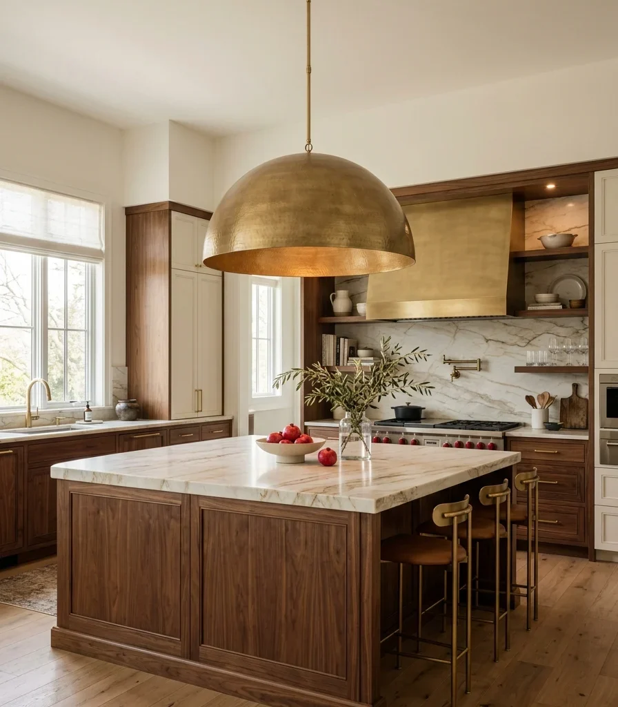 9. An Oversized Single Pendant Instead of a Cluster