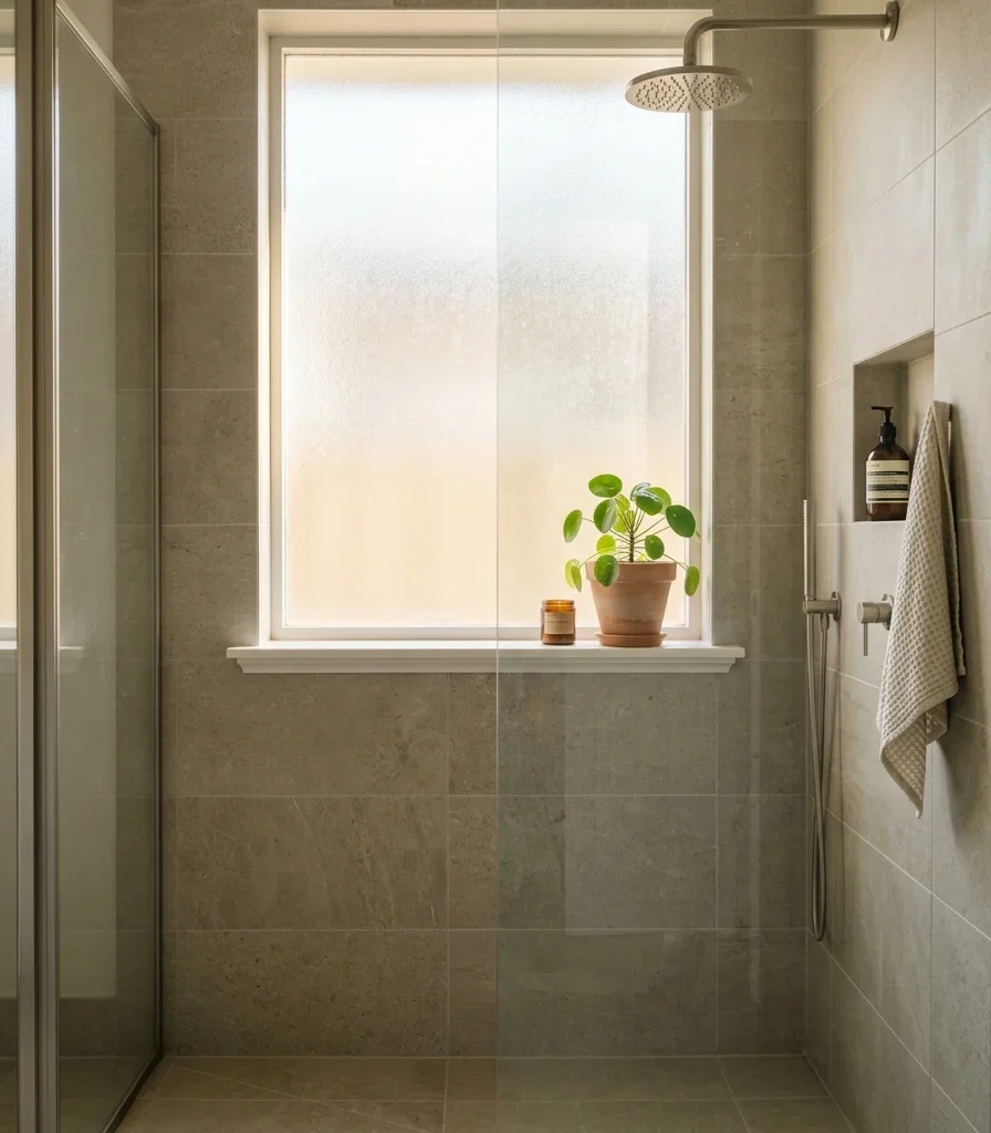9. Borrow Daylight With a Frosted Window