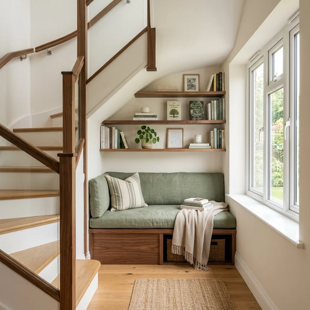 9. Repurposing an Unused Nook Into Functional Space