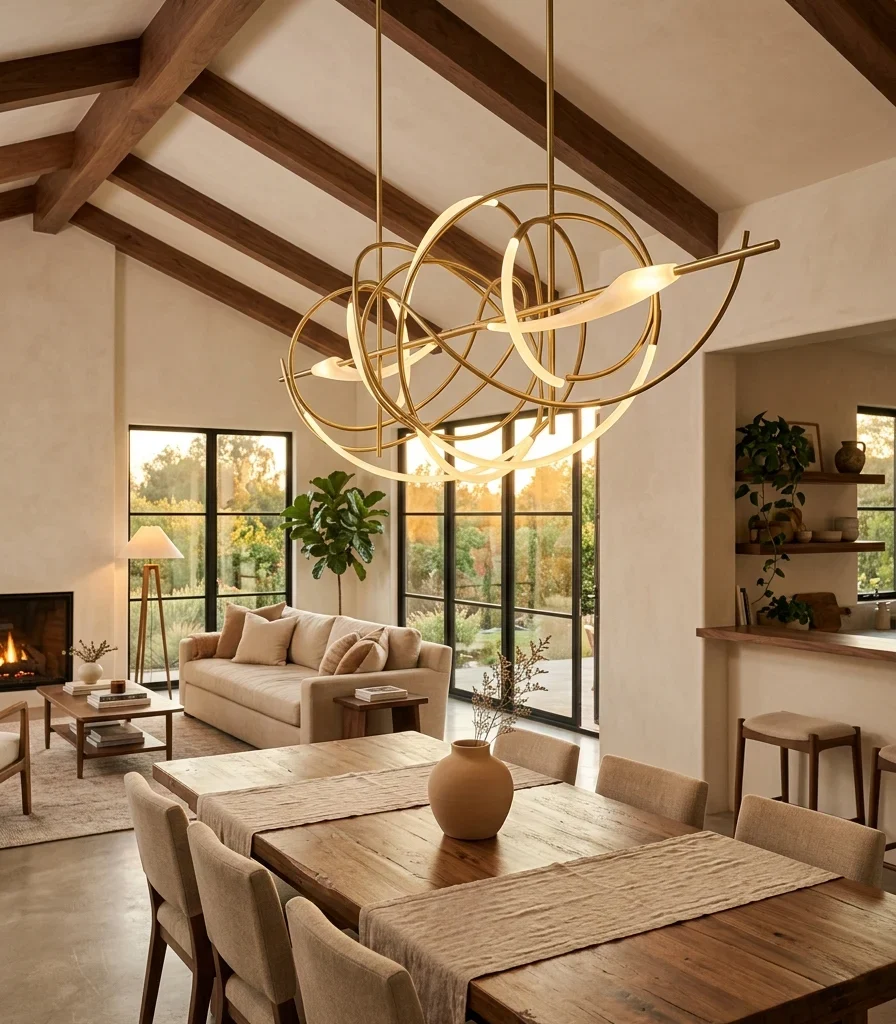 9. Use a Statement Fixture as the Room's Single Focal Point