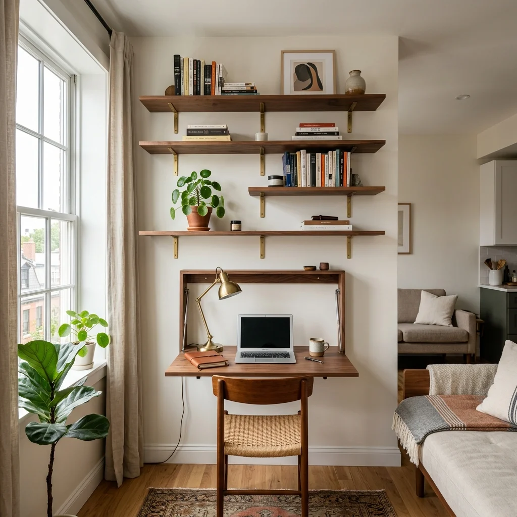 9. Wall-Mounted Everything to Skip Buying Furniture