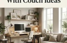 17 Comfortable Home Office Setup With Couch Ideas
