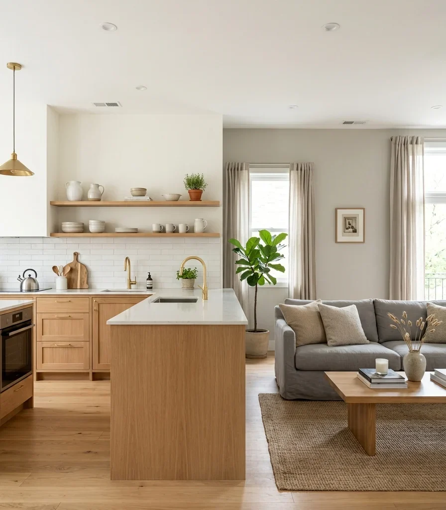 1. Two-Tone Paint to Mark the Kitchen Zone