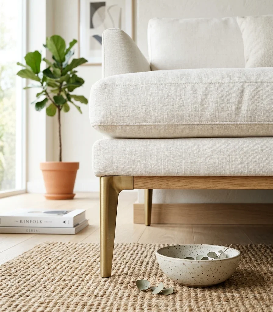 10. Choose Furniture on Slim Metal Legs to Keep the Floor Visible