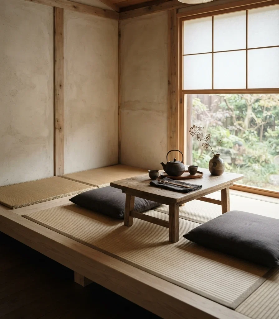 10. Floor-Cushion-Inspired Dining Nook