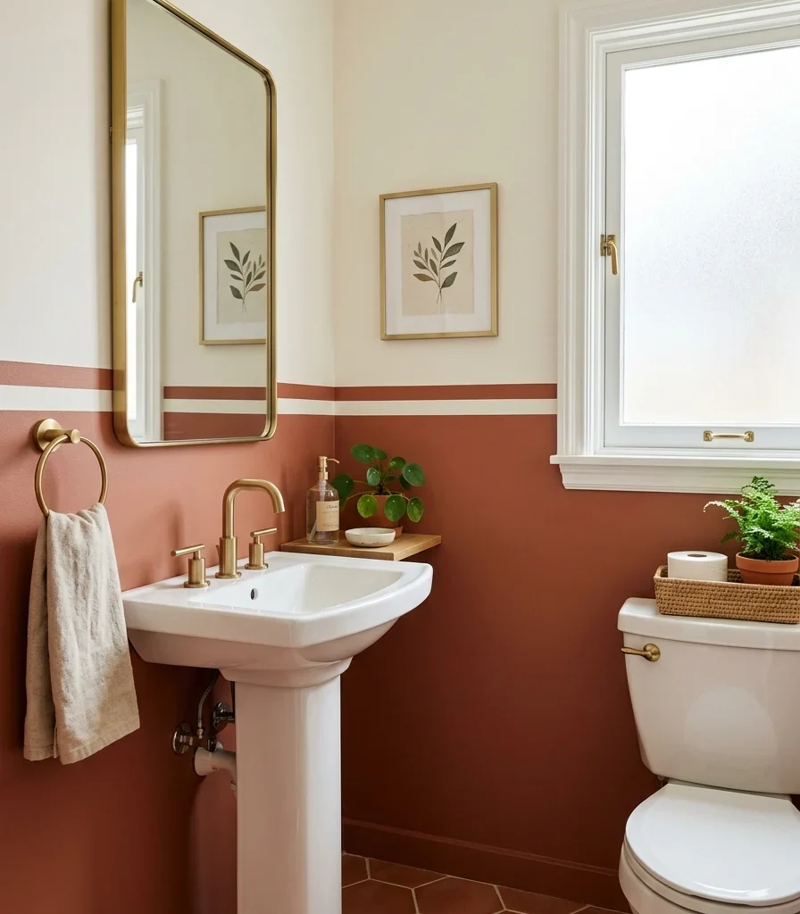 10. Two-Tone Walls With a Painted Chair Rail Line