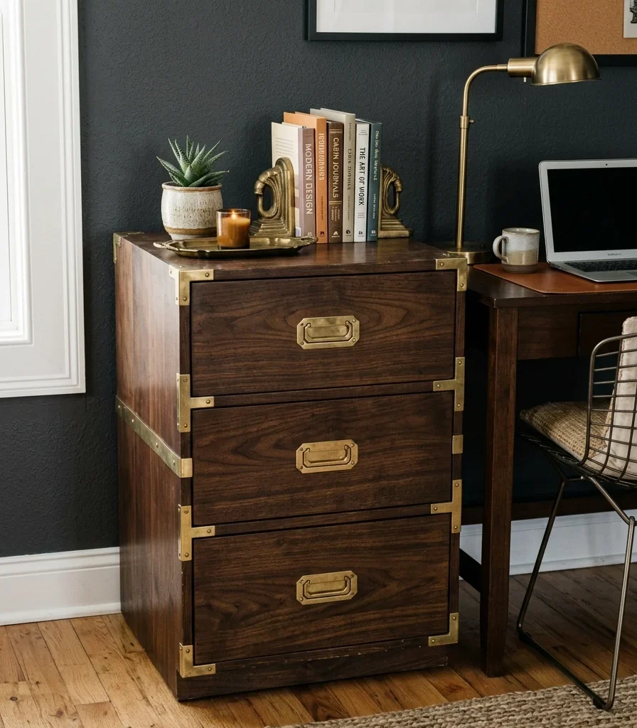 11. A Campaign-Style Chest for Closed Storage