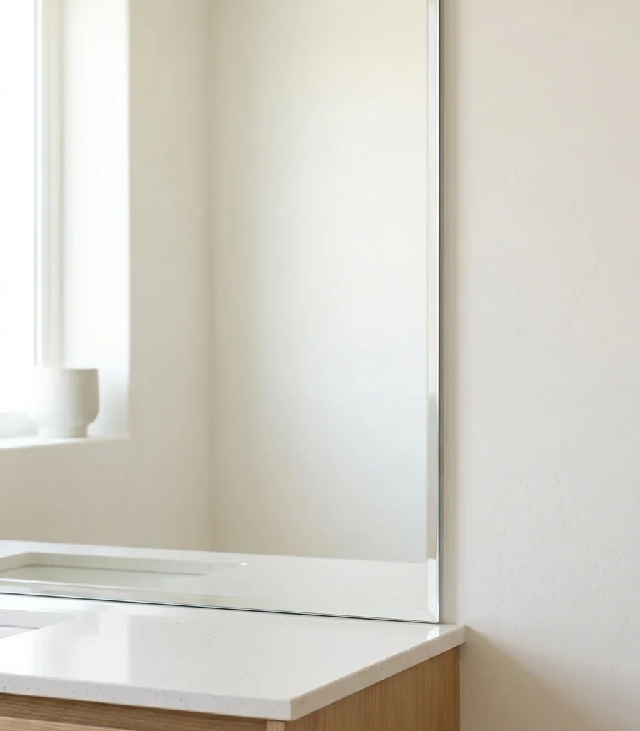 11. A Frameless Mirror With No Visible Edge