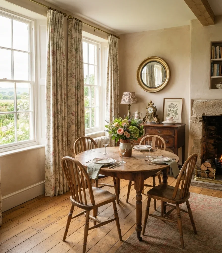 11. Frame the Windows With Full-Length Country Curtains