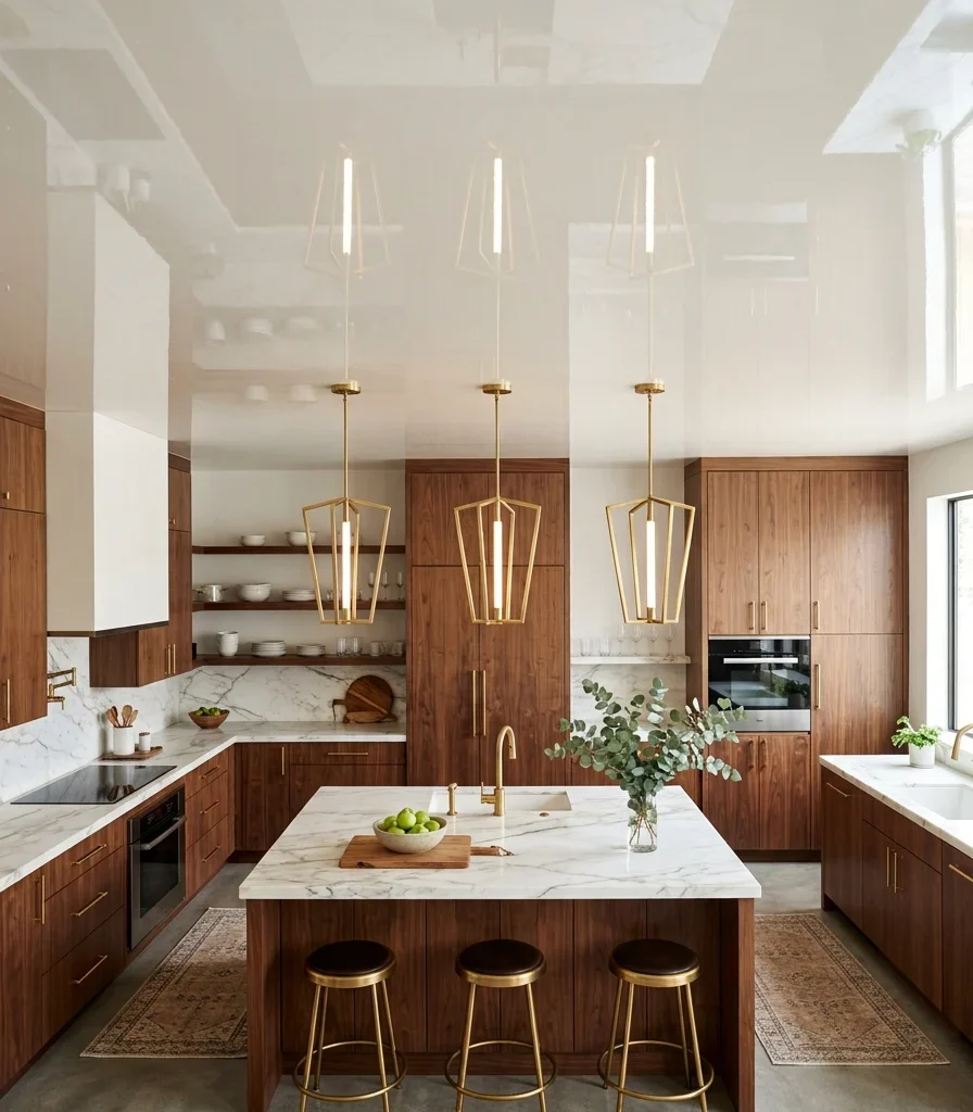 11. Paint the Ceiling in Glossy Lacquer to Reflect the Room