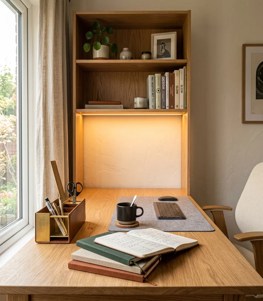 11. Task Lighting Built Into a Storage Hutch