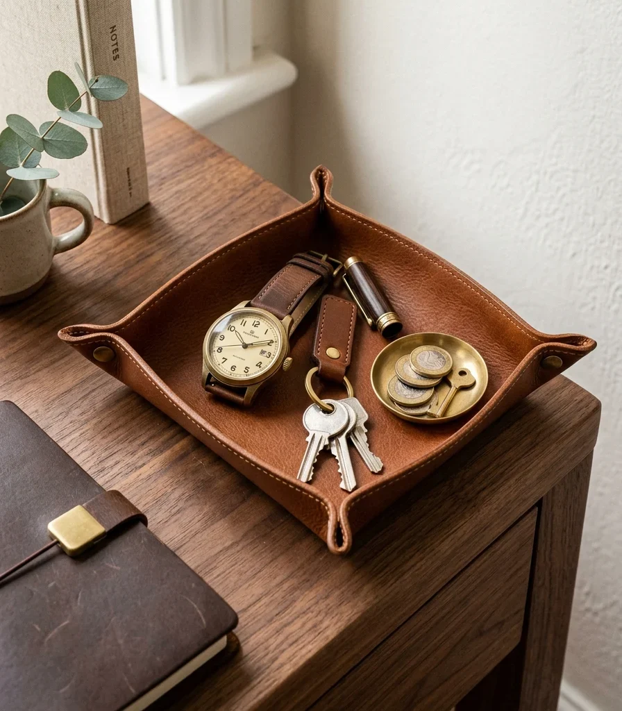 12. A Leather Valet Tray for Everyday Carry