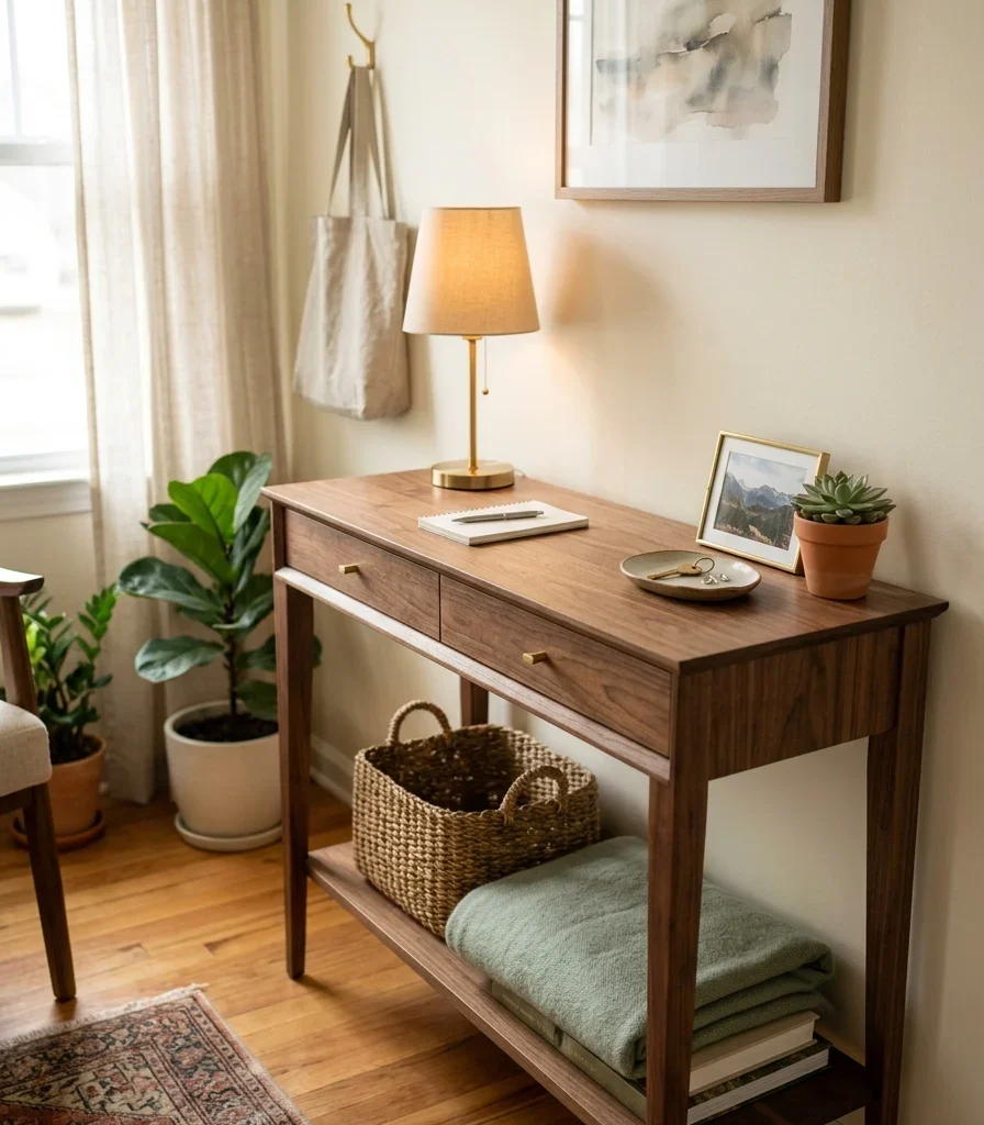 13. Choose a Console Desk That Doubles as a Console Table