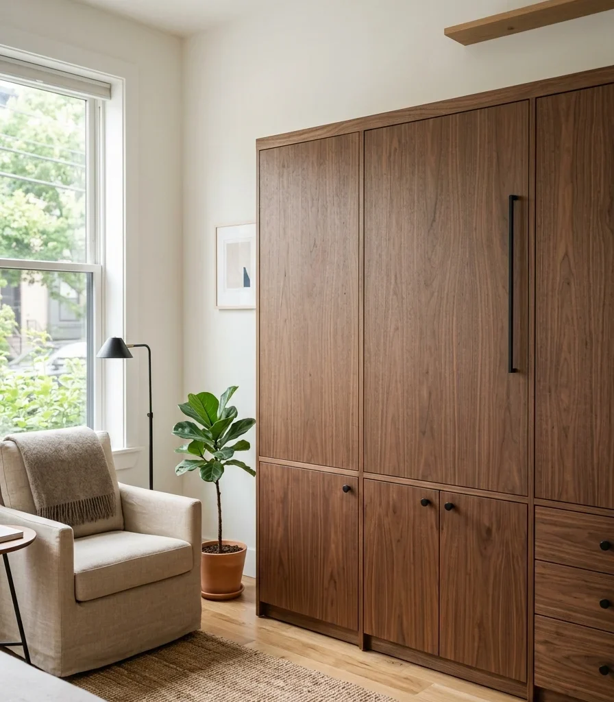 13. Choose a Murphy Desk That Folds Fully Into the Wall