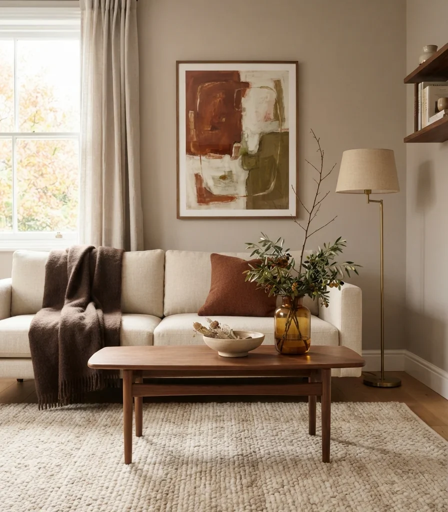 13. Create a No-Pumpkin Fall Look for a Modern Room