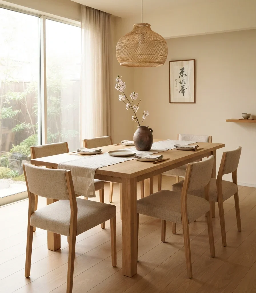 13. Natural Linen Dining Chairs