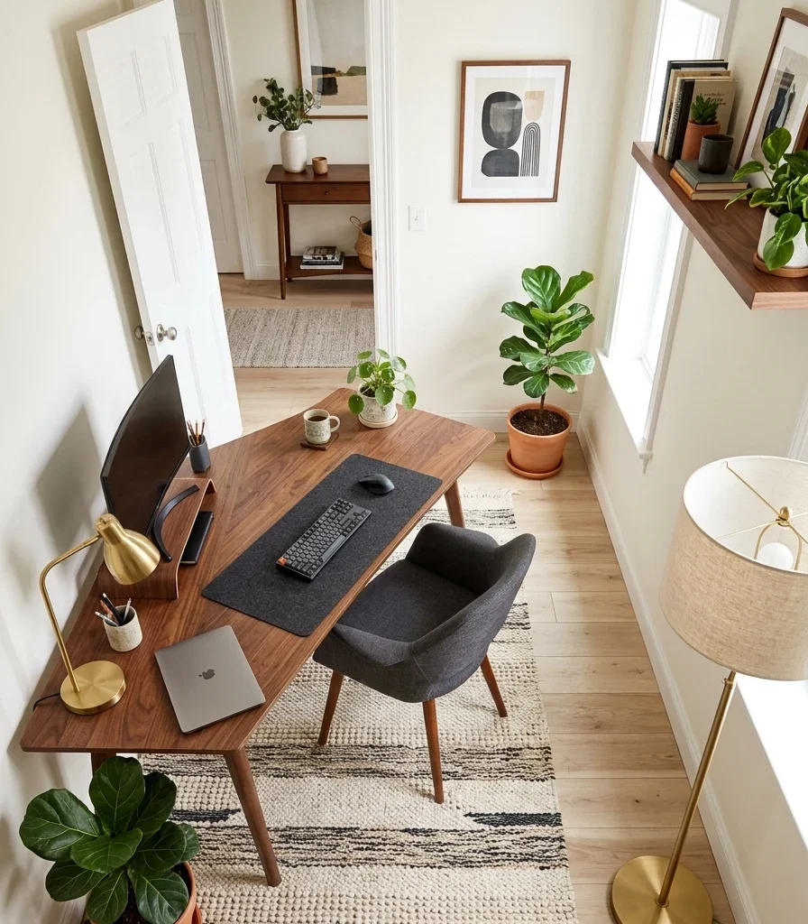 14. A Desk Placed for Sightline, Not Just Square Footage