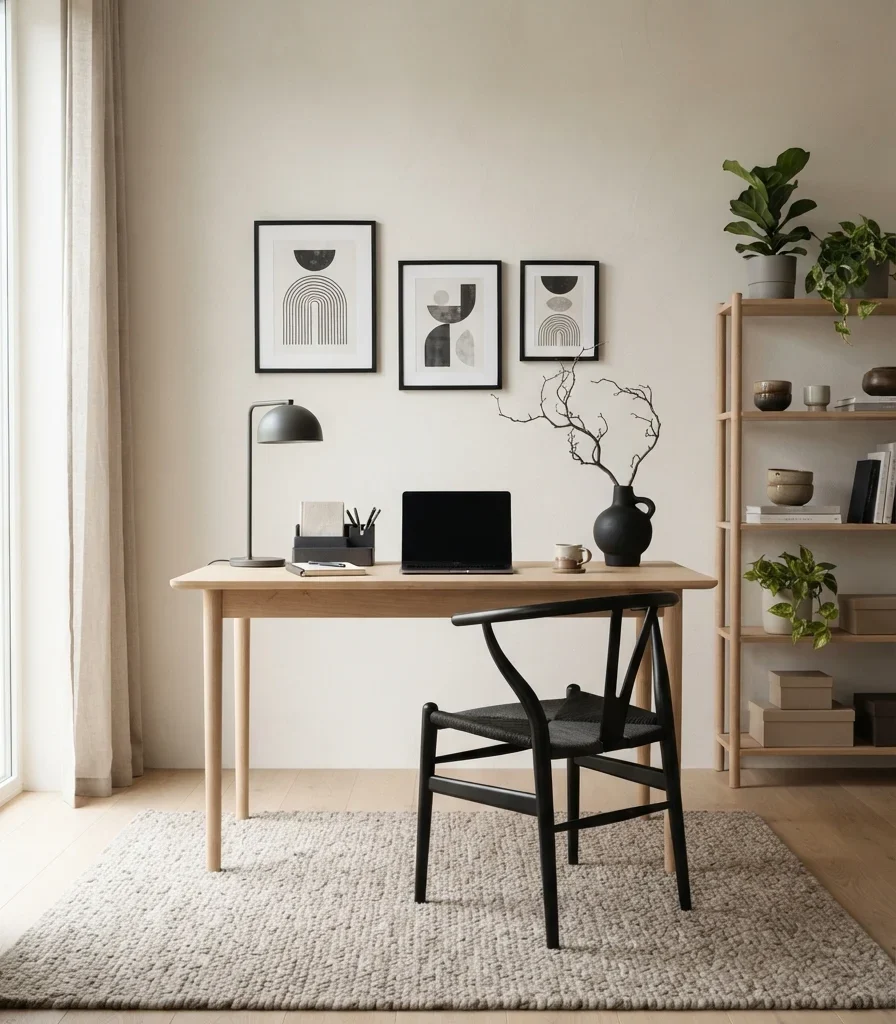 14. Balance Warm White With Charcoal Accents