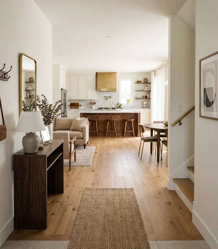 14. Keeping a Clear Sightline From the Front Door Through to the Kitchen