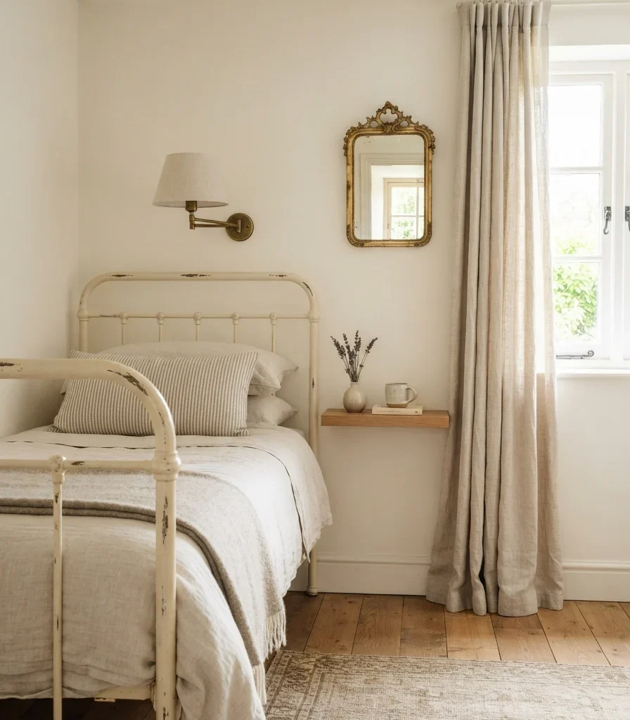 14. Turn a Small Bedroom Into a French Country Retreat