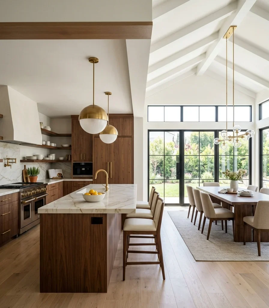 14. Vary Ceiling Height to Zone Cooking From Dining