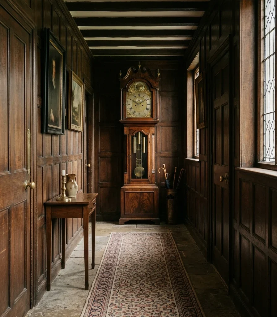 15. Antique Grandfather Clock as an Anchor Piece