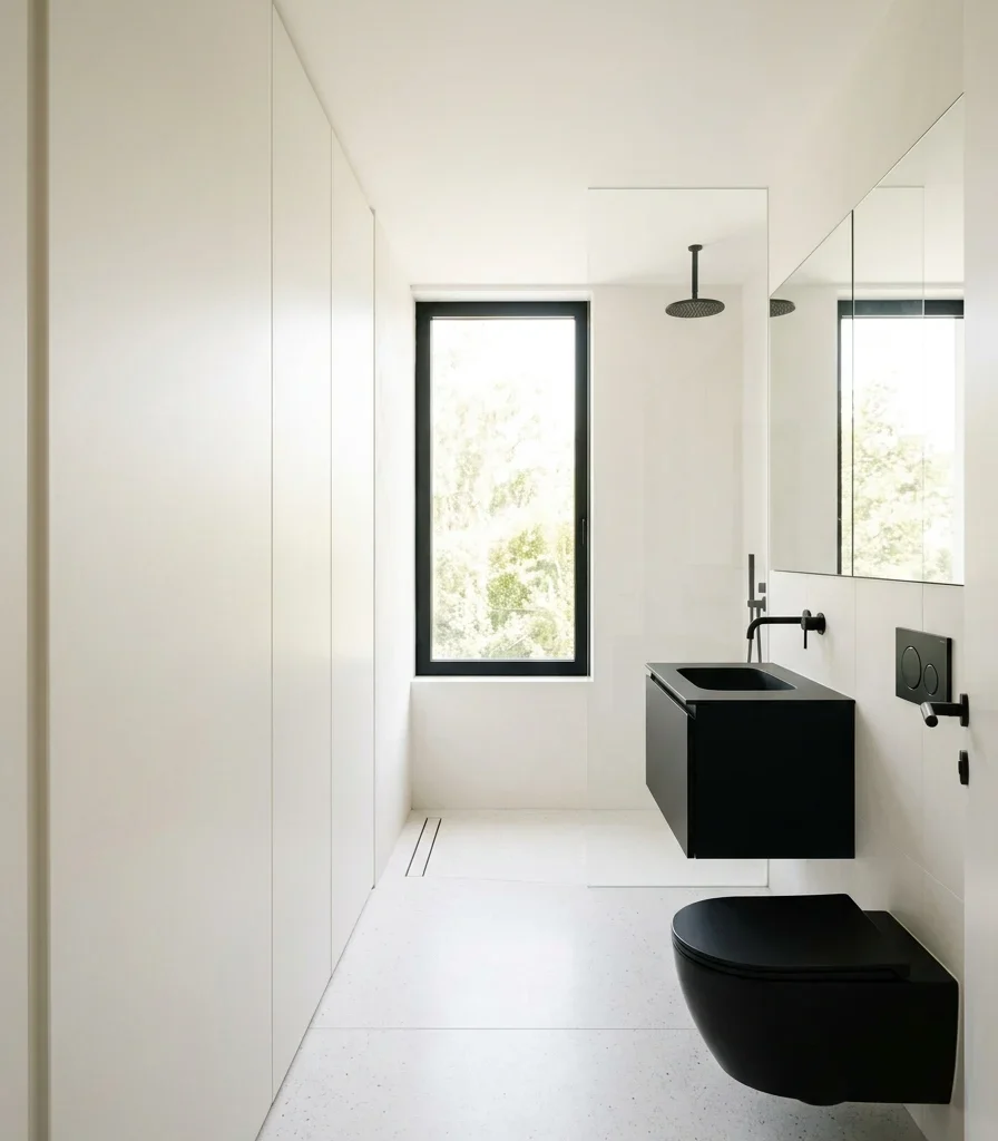 15. Concealing Every Storage Need Behind Flush Cabinetry