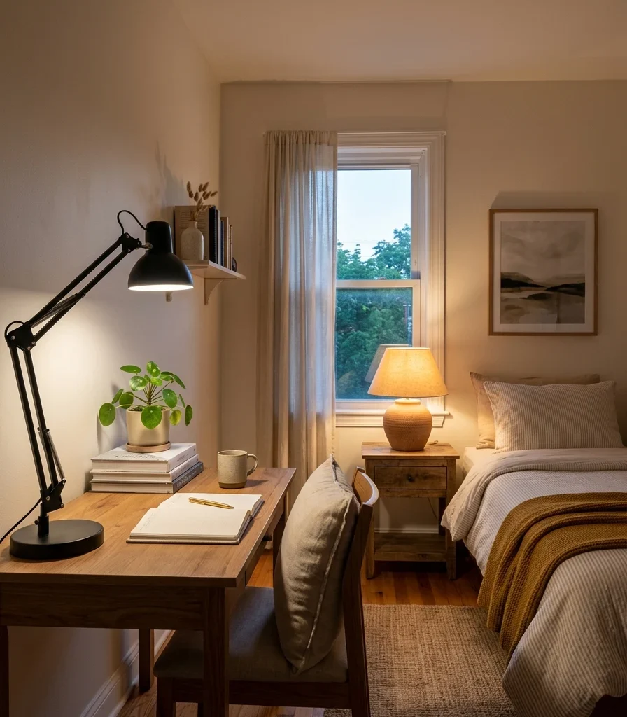 1. Install a Murphy Bed With a Built-In Desk Face