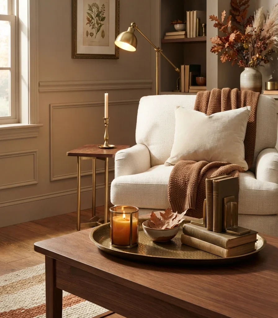 15. Introduce Aged Brass Through Small Details