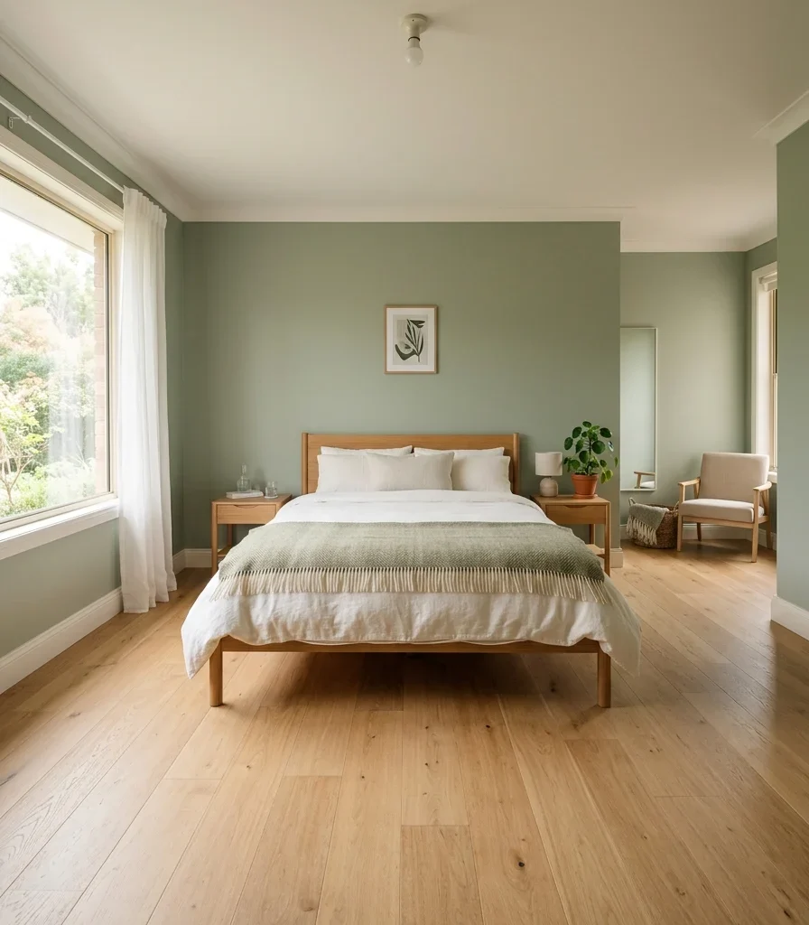 15. Negative Space Around the Bed to Let the Green Breathe