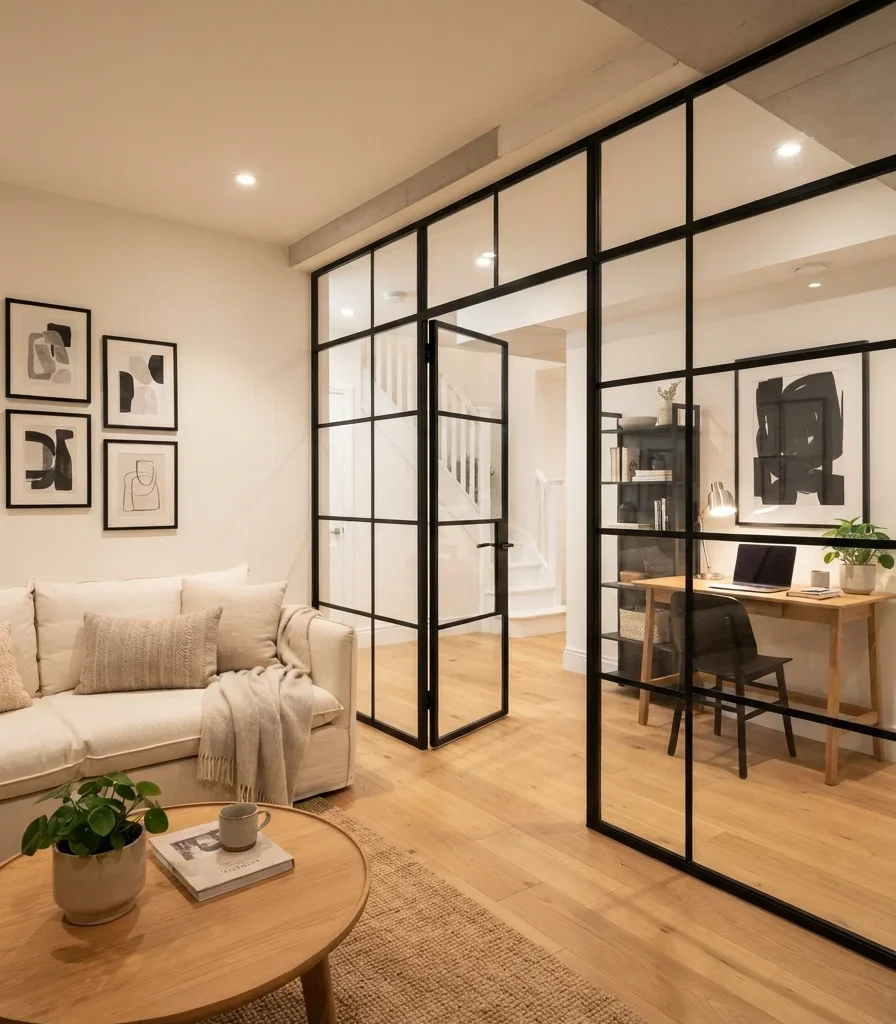 15. Use a Large Mirror to Multiply Basement Light