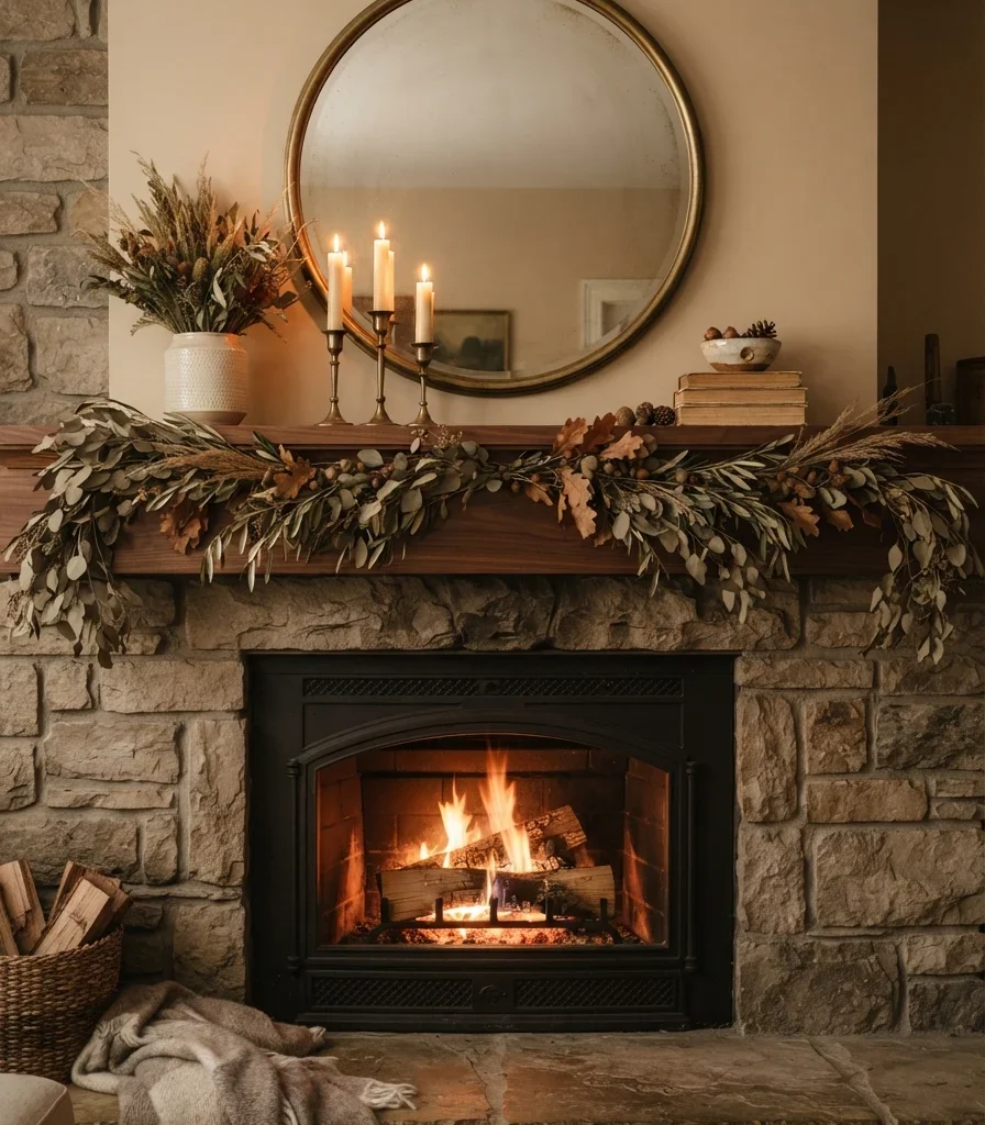 18. Make the Fireplace the Fall Focal Point