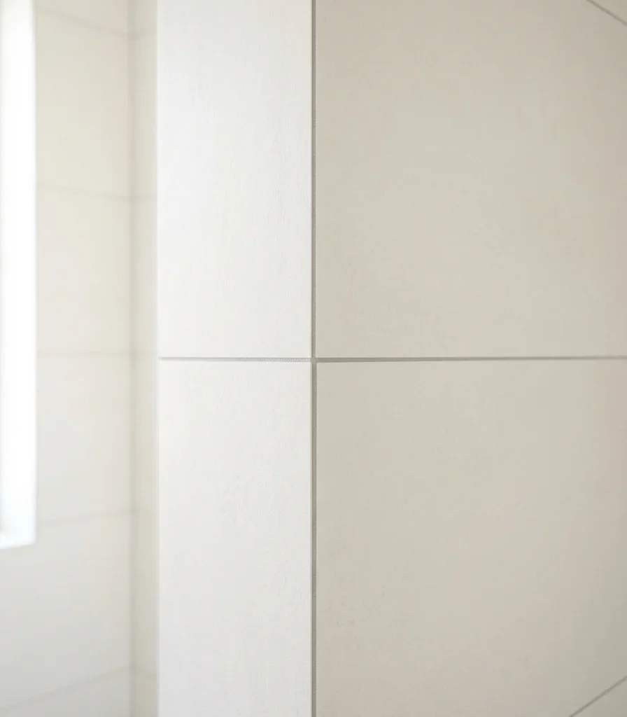 2. Large-Format Tile With Minimal Visible Grout Lines