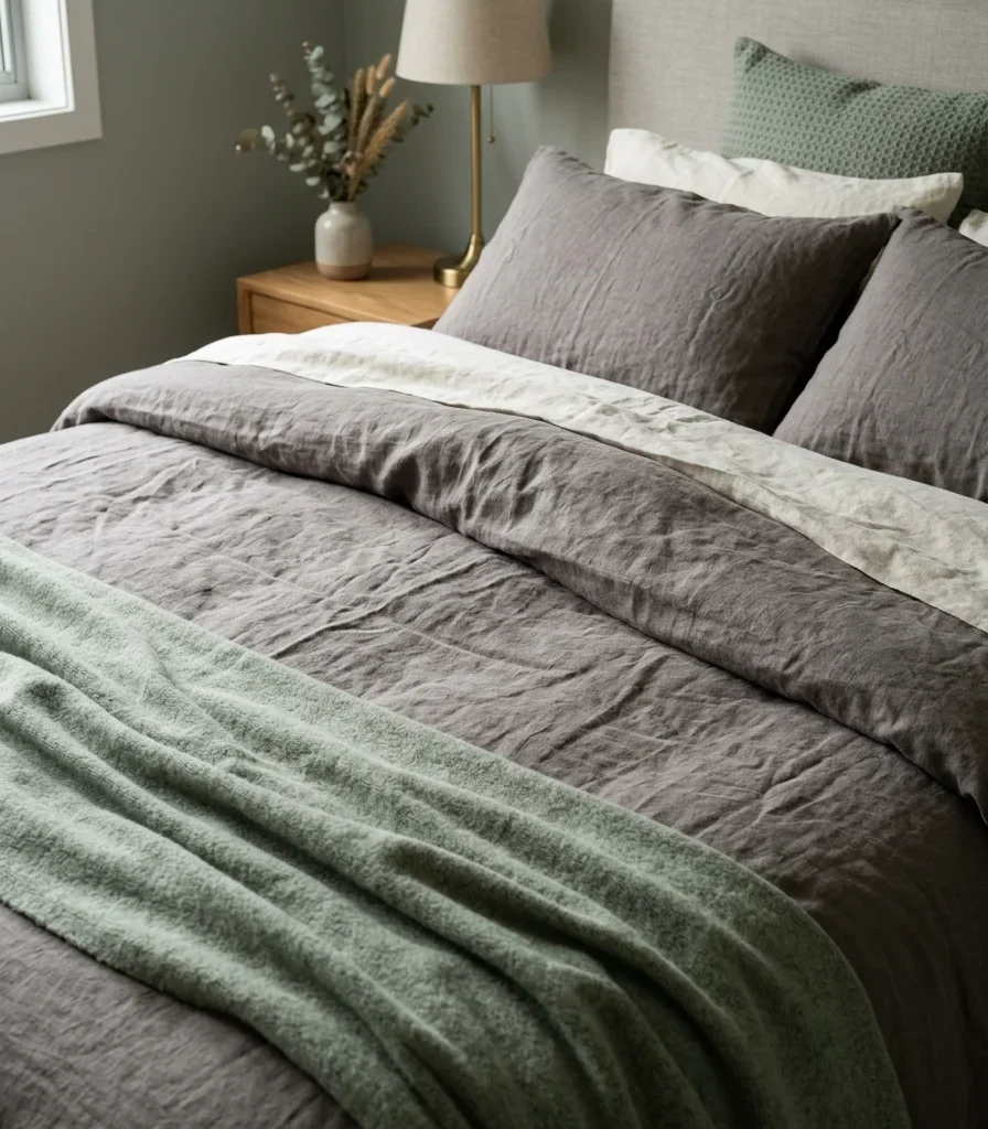 2. Natural Linen Bedding for Relaxing Texture