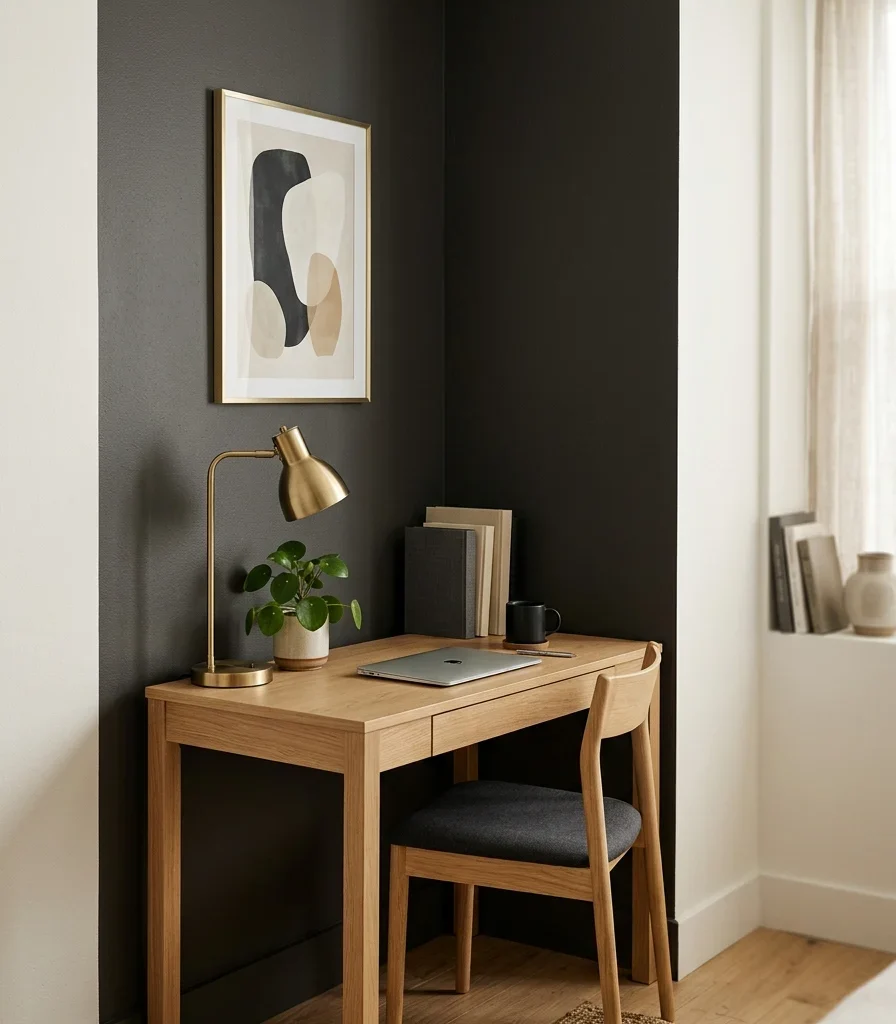 2. Paint Just the Corner Nook in a Deeper Tone