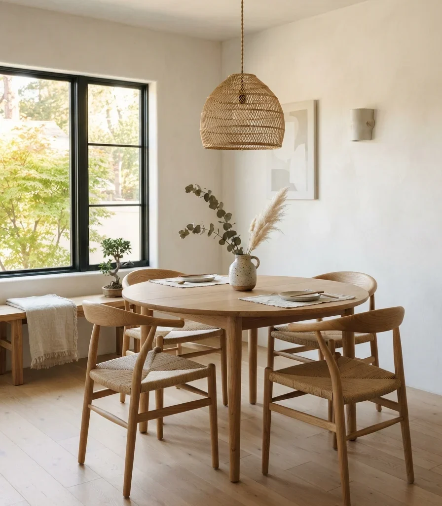 2. Round Dining Table for Better Conversation