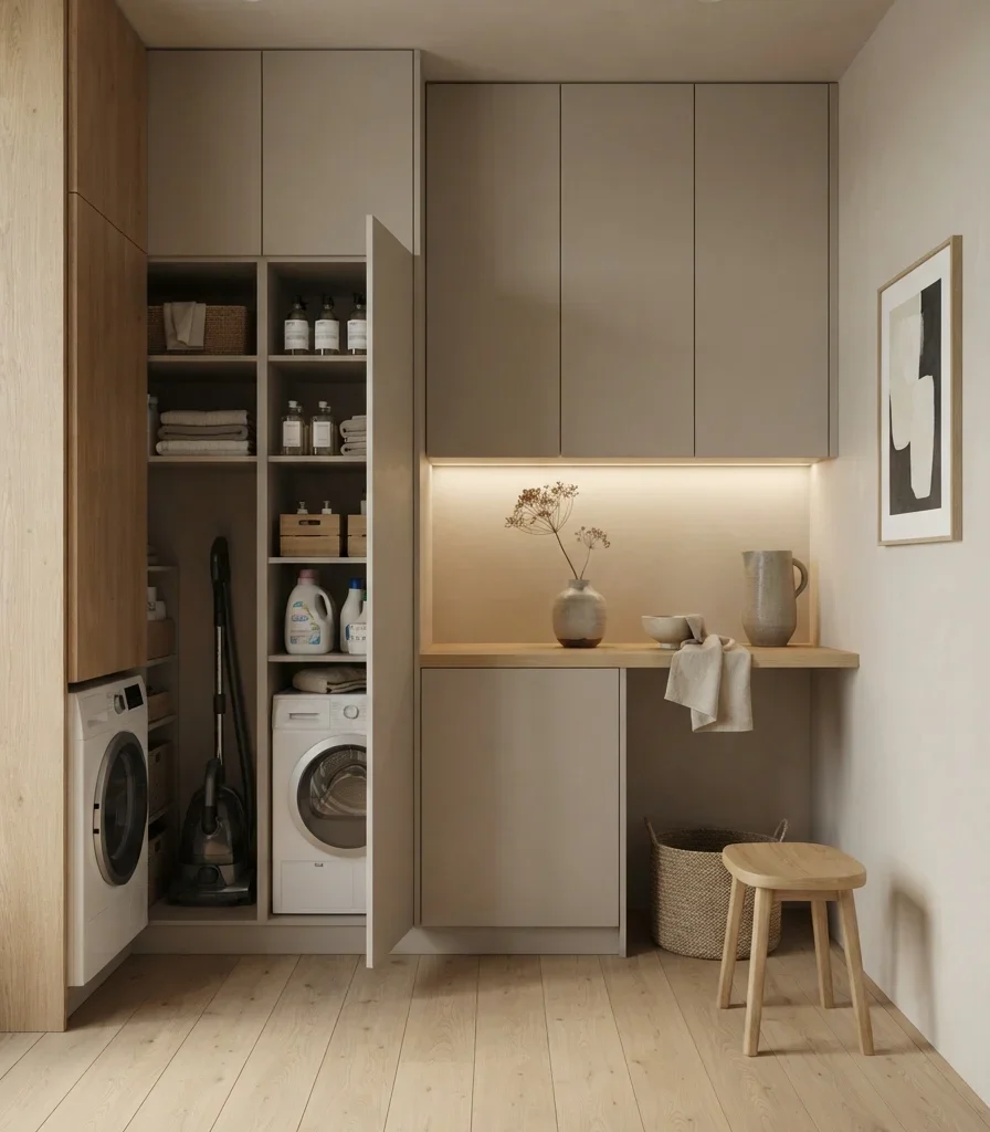 20. Keep Everyday Clutter Behind Full-Height Doors