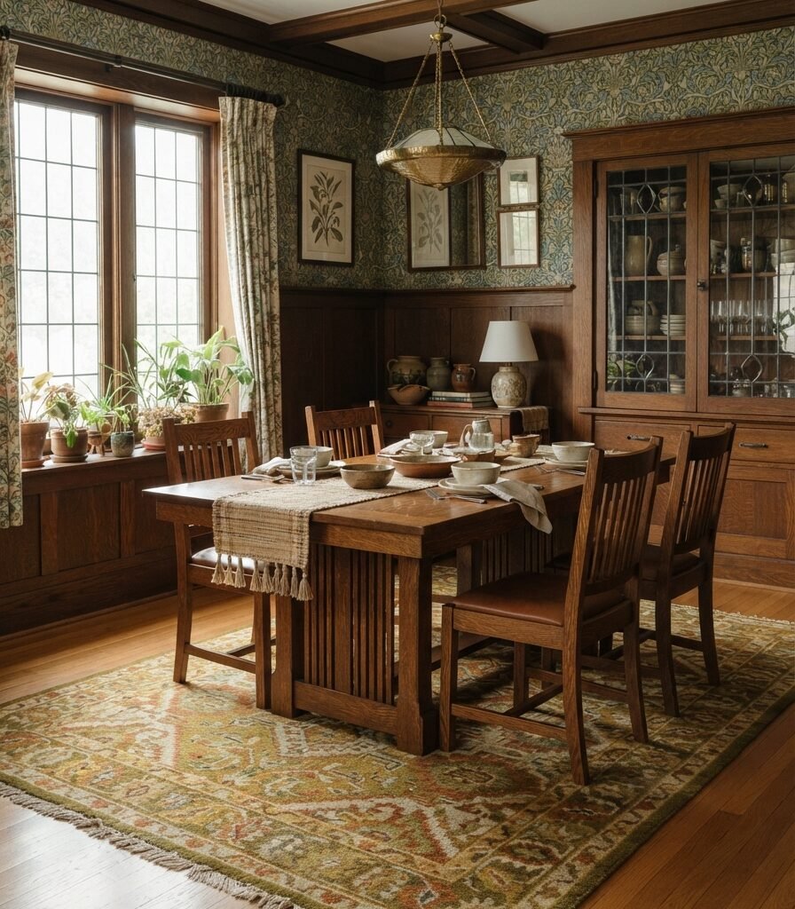 21. Arts and Crafts Victorian Dining Room