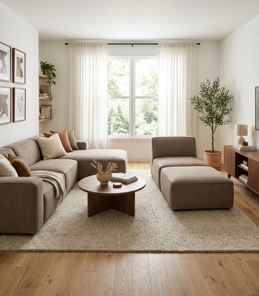 3. Choose a Modular Sectional That Reconfigures for Different Uses