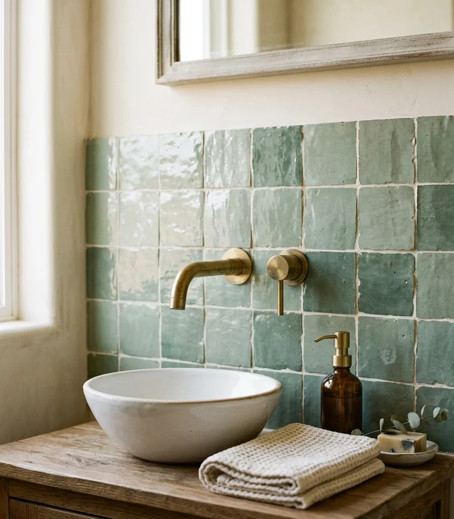 3. Zellige Tile Backsplash for Handmade Texture
